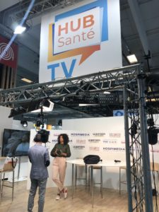 Plateau Hub Santé TV lors de l'édition 2019 de #PHW19